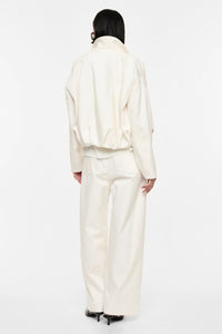 Pantalon Large Imperial avec ceinture et chaîne Panna