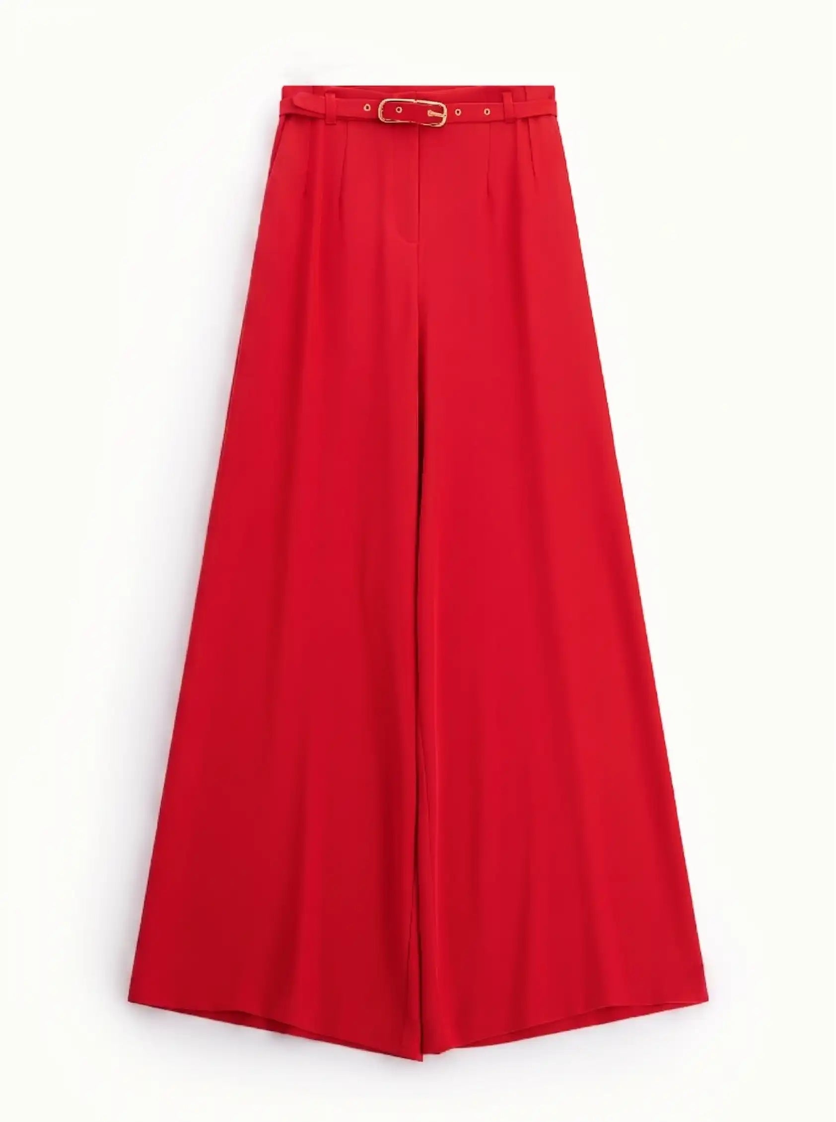 Pantalon Large Imperial avec ceinture Rosso