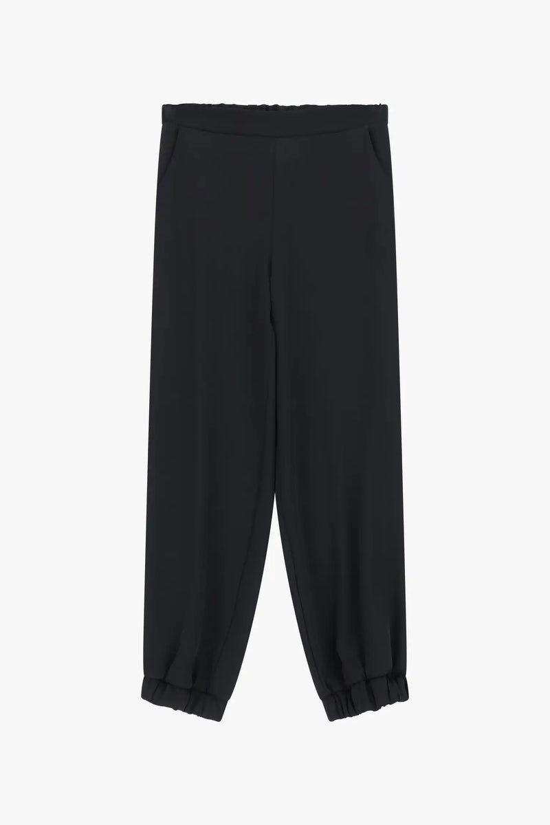Pantalon élastiqué à la cheville Imperial Nero