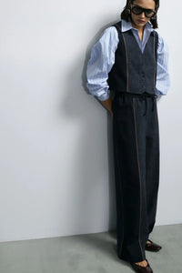 Pantalon large Imperial Blu Denim
