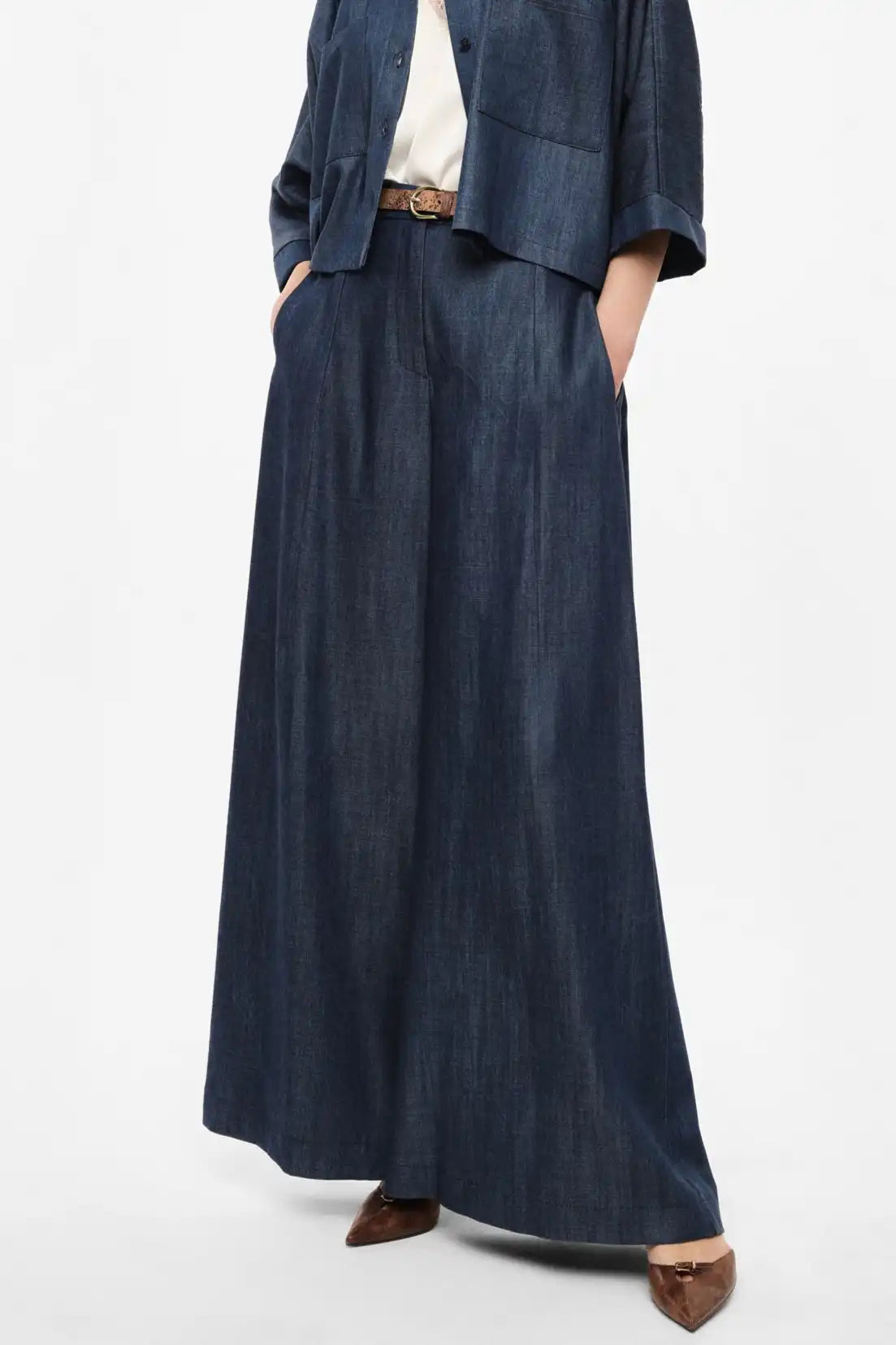 Pantalon Large Imperial Blu Denim
