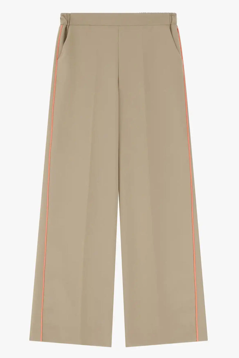 Pantalon Palazzo Imperial bande fluo Cammello