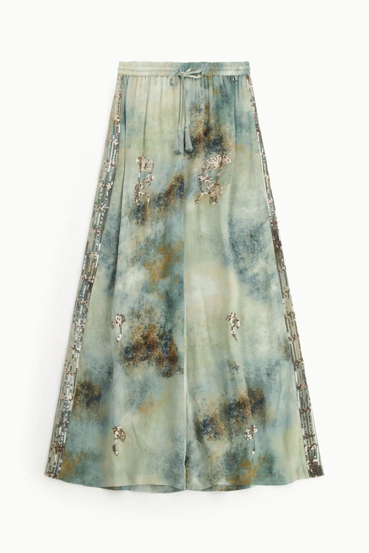 Pantalon large tie and dye Dixie Salvia