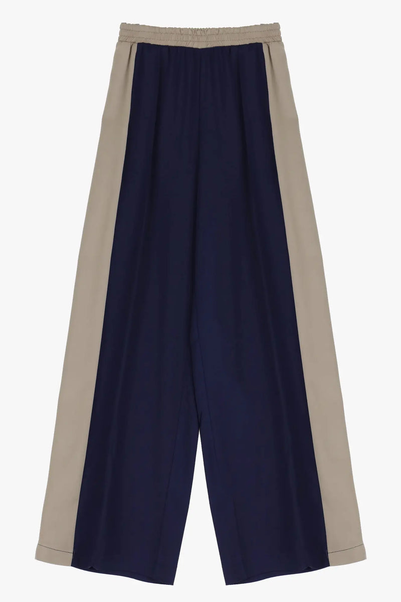 Pantalon Palazzo Imperial Bicolore Blu