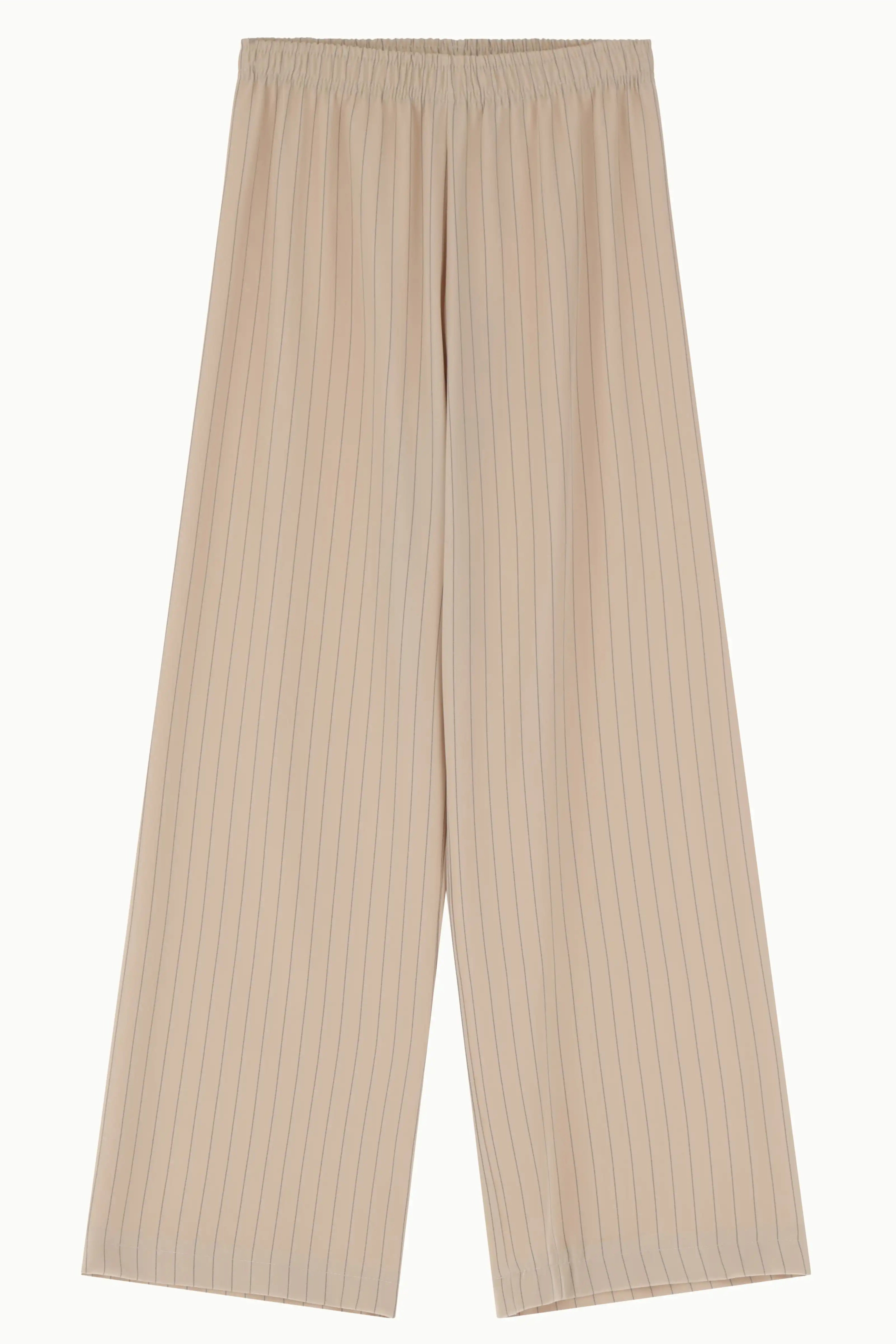 Pantalon Palazzo Imperial à rayures Beige