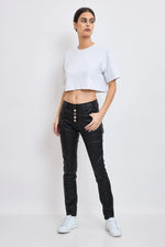 Pantalon Place du Jour Enduit Noir