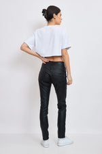 Pantalon Place du Jour Enduit Noir
