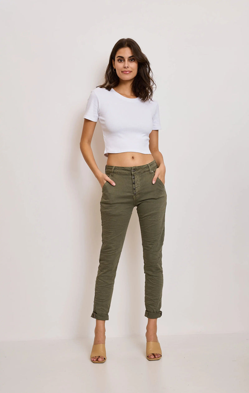 Pantalon Place du Jour Kaki
