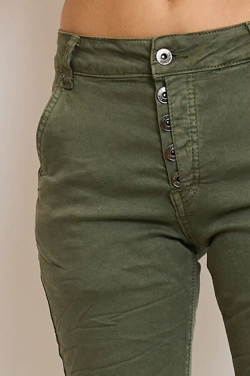 Pantalon Place du Jour Kaki
