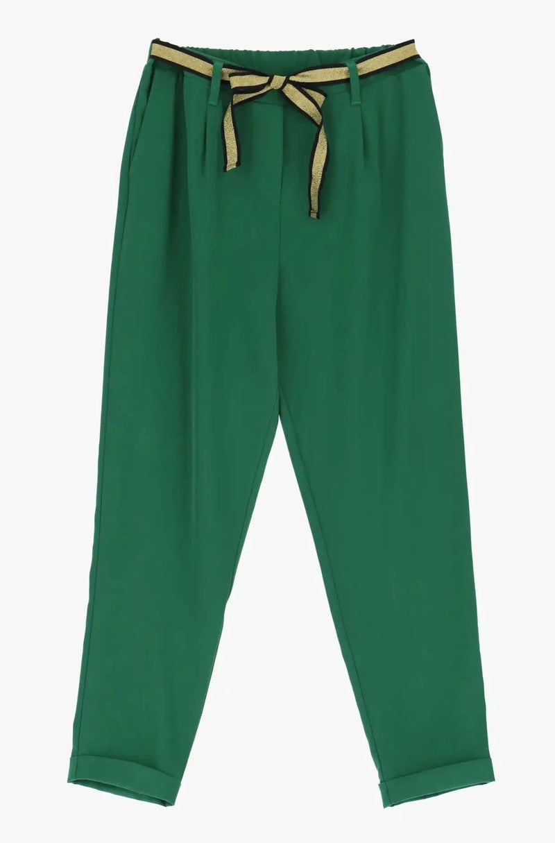 Pantalon Chino Please avec Ceinture Green