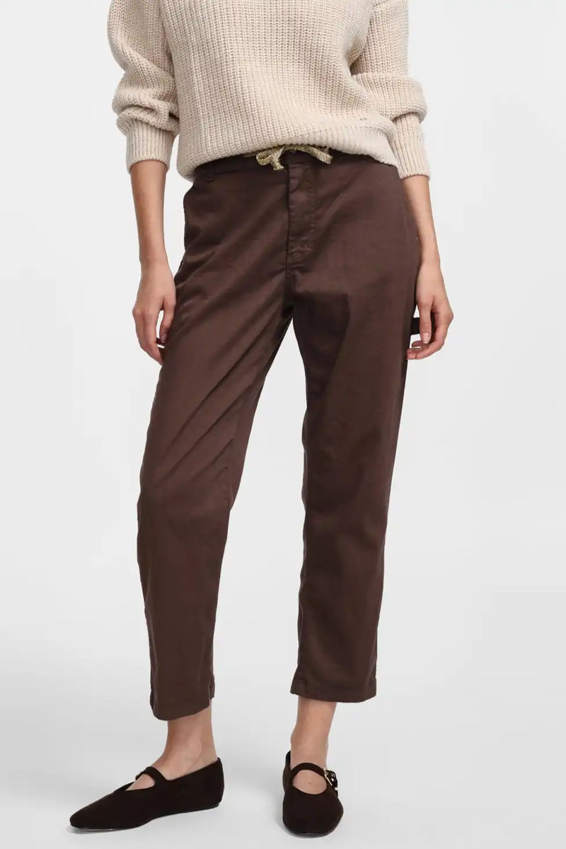 Pantalon Please à cordon Wine Berry