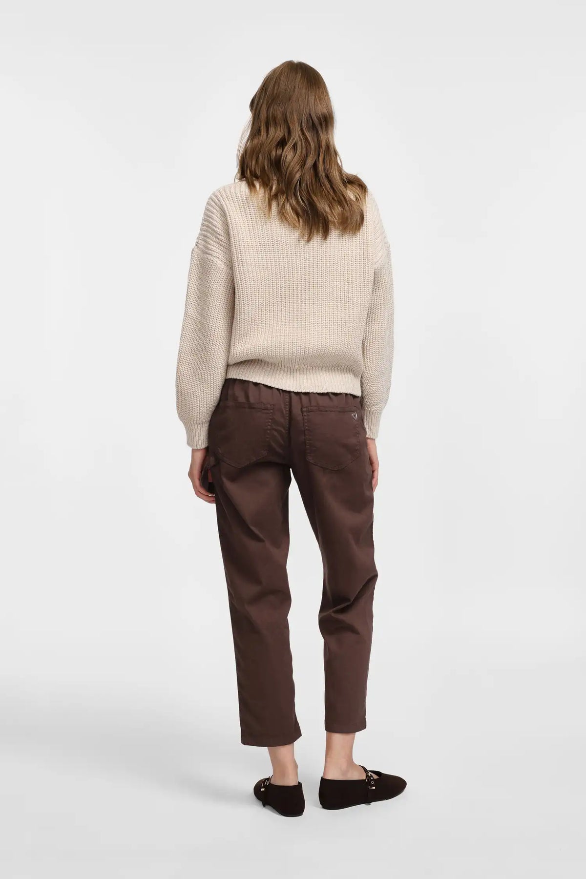 Pantalon Please à cordon Wine Berry