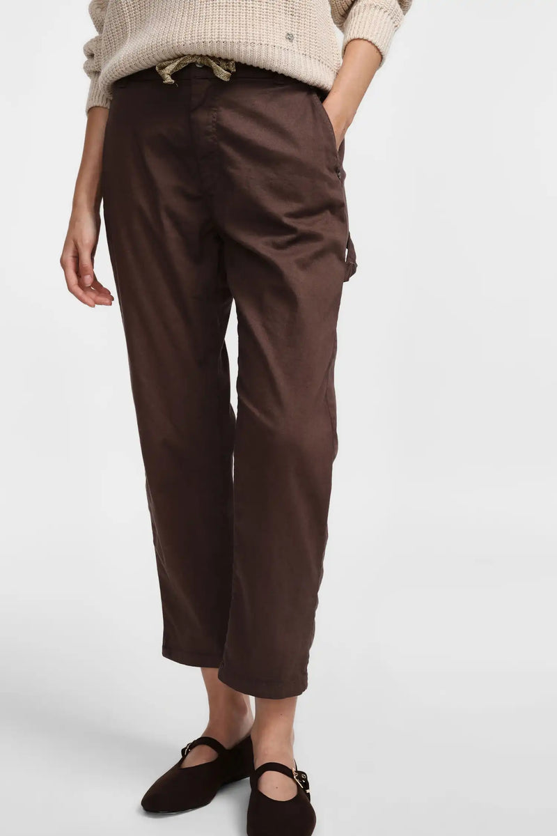 Pantalon Please à cordon Wine Berry
