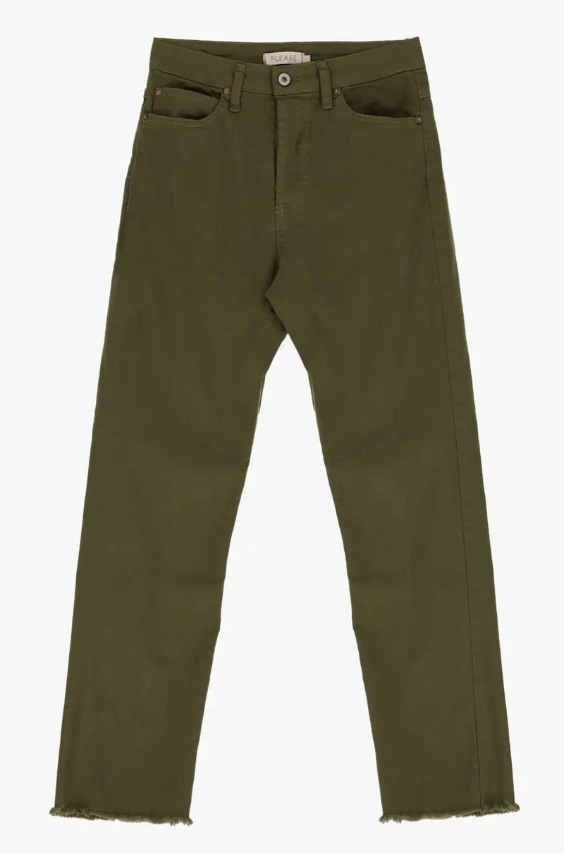 Pantalon Please effrangé Sea kelp