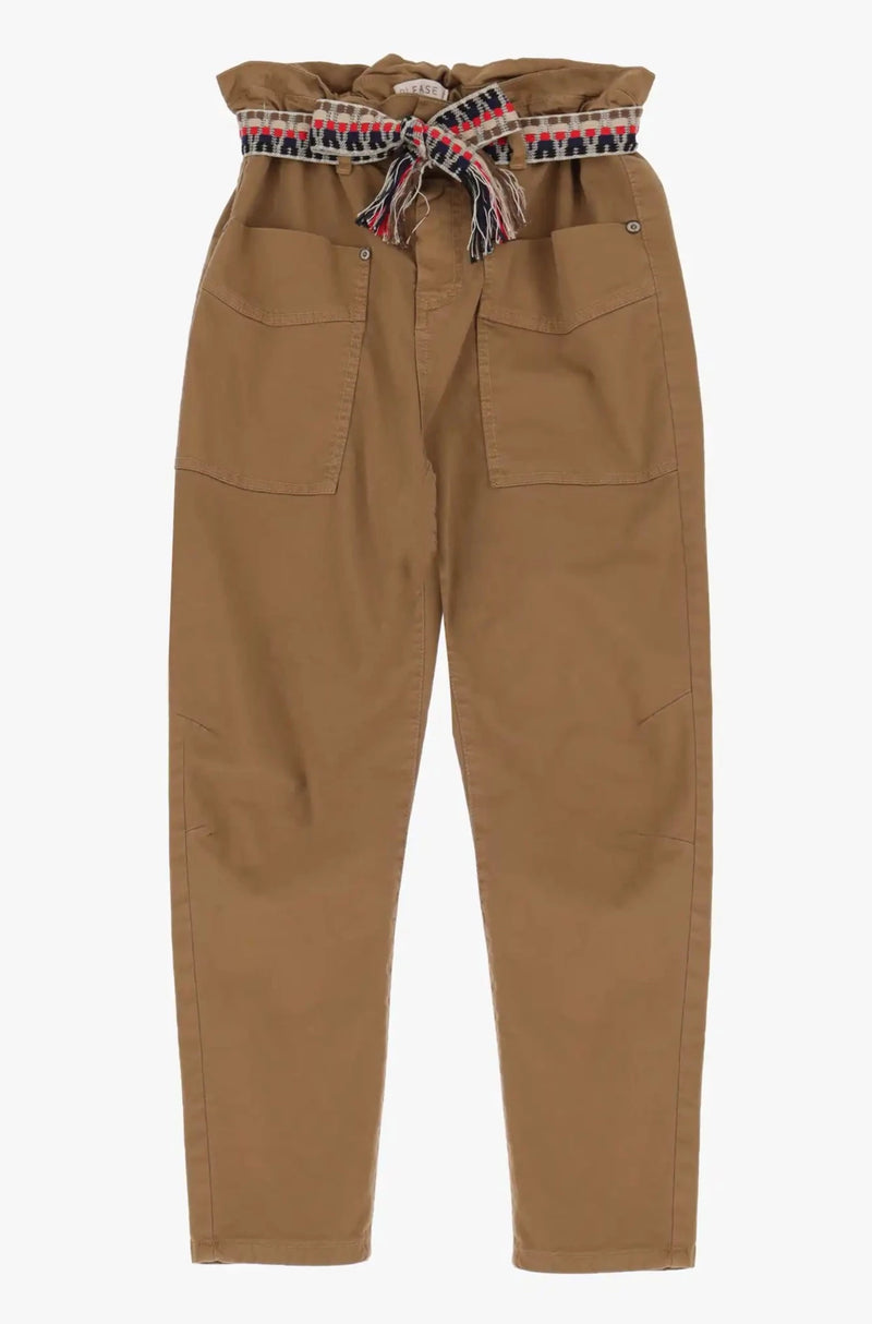 Pantalon Please Paper-bag Vintage Camel