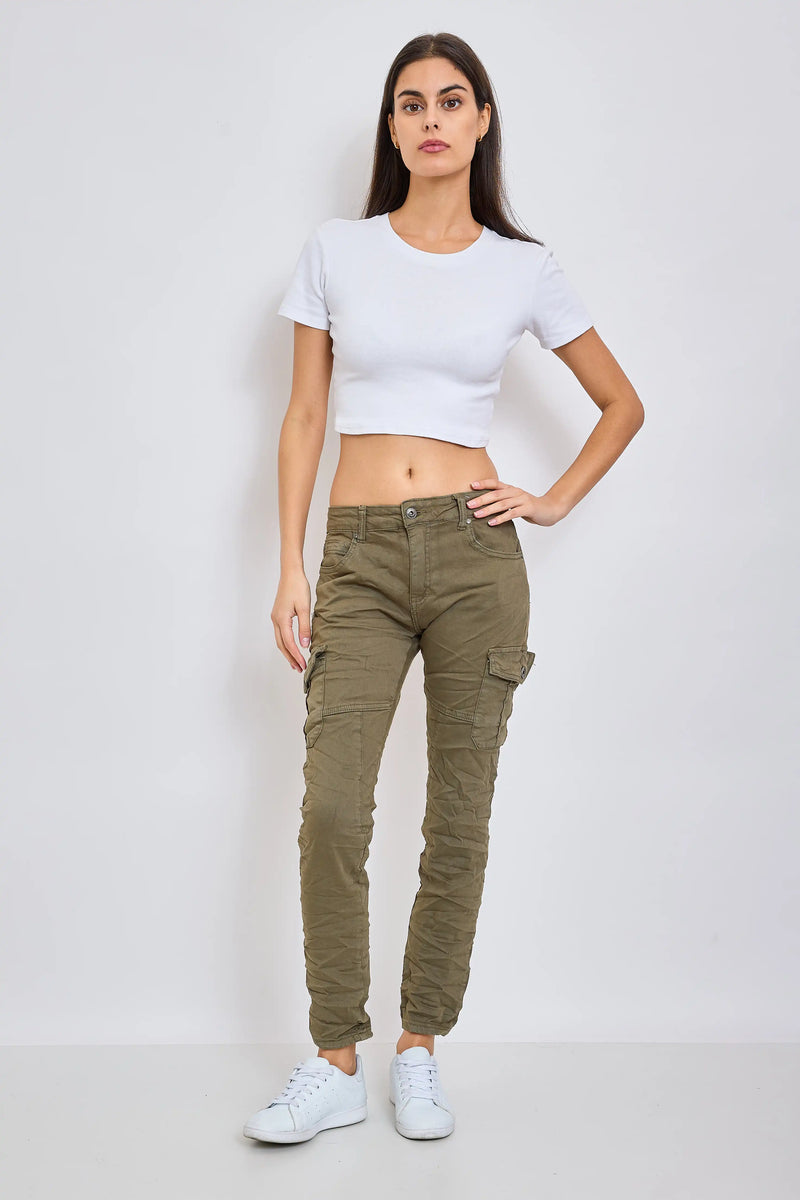 Pantalon Cargo Place du Jour Kaki