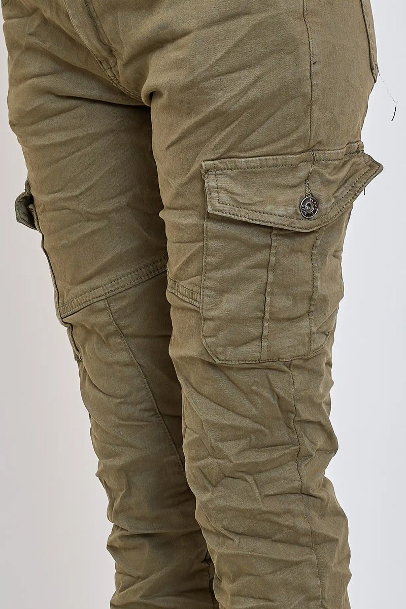 Pantalon Cargo Place du Jour Kaki