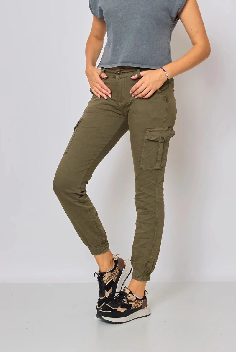Pantalon Cargo Place du Jour Kaki