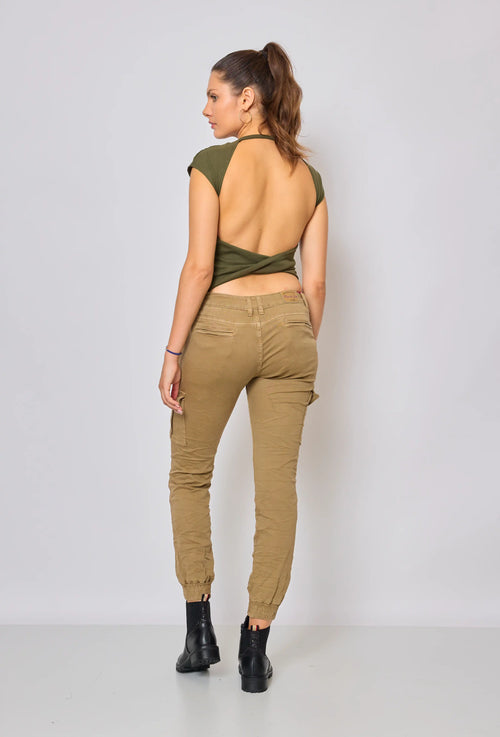 Pantalon Cargo Place du Jour Taupe