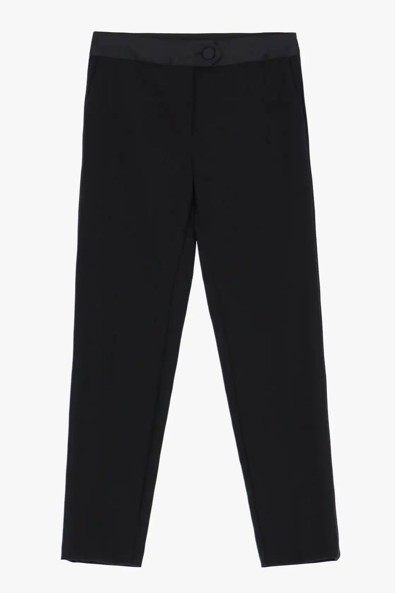 Pantalon Smoking Imperial bande satin Nero