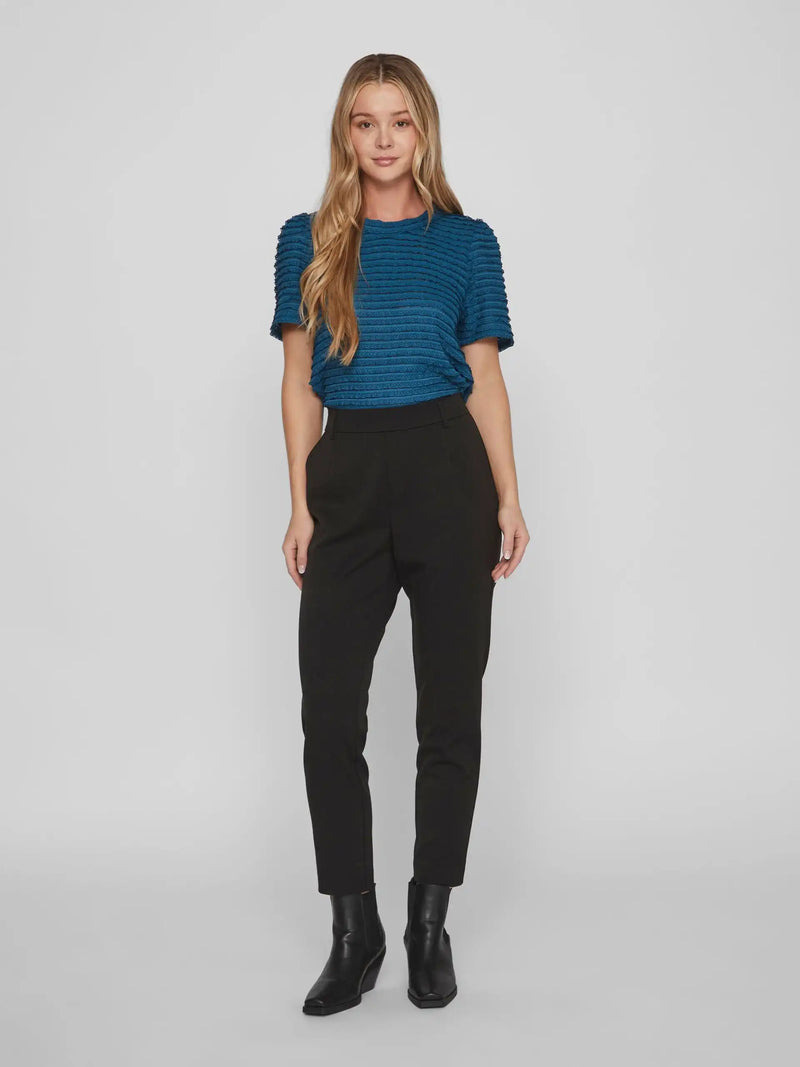 Pantalon slim Vila Vivarone Black