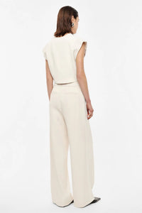Pantalon taille élastique rayé Imperial Panna