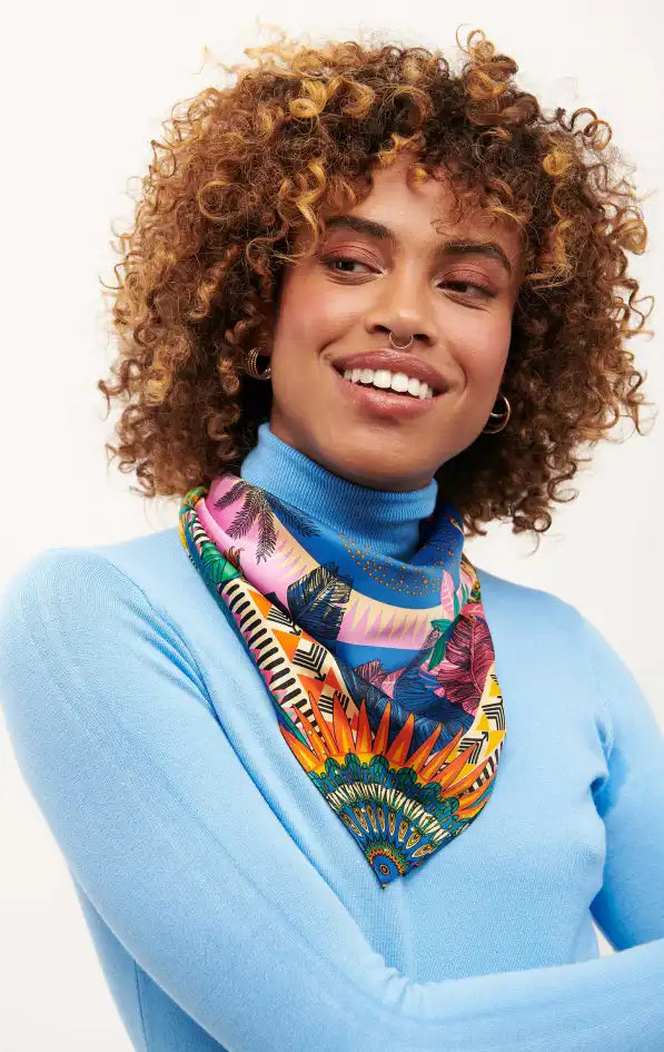 MINI Foulard Wild Zoulou Bleu