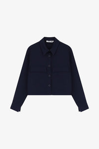 Veste Please avec poches Blu