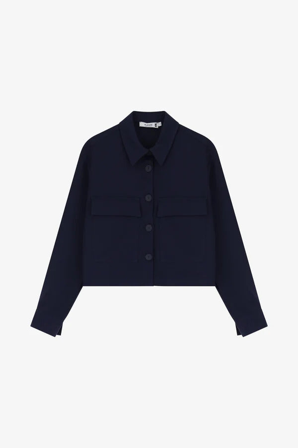 Veste Please avec poches Blu