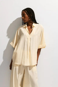 Chemise Please en tissu gaufré Chantilly