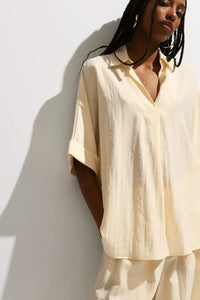 Chemise Please en tissu gaufré Chantilly