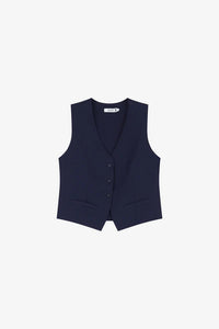 Gilet Please court blu