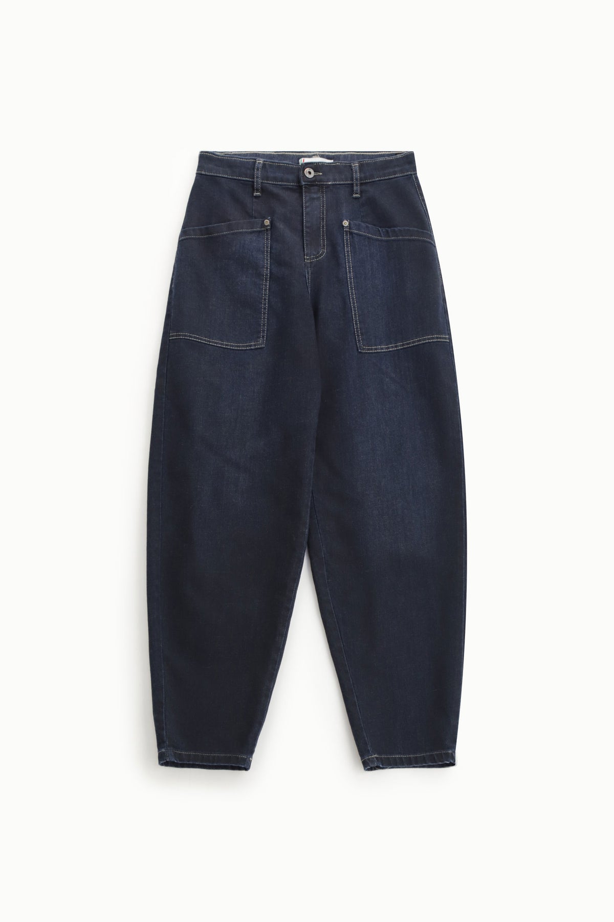 Jean Please carotte taille haute Blu Denim