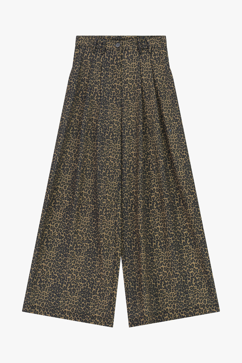 Pantalon large Please imprime leopard Maculato