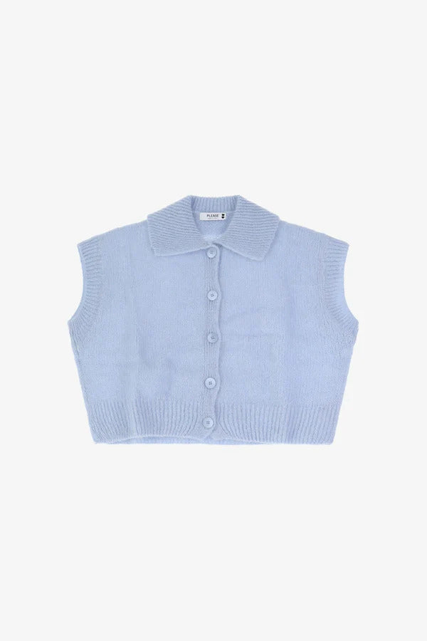 Pull boutonne Please Cielo