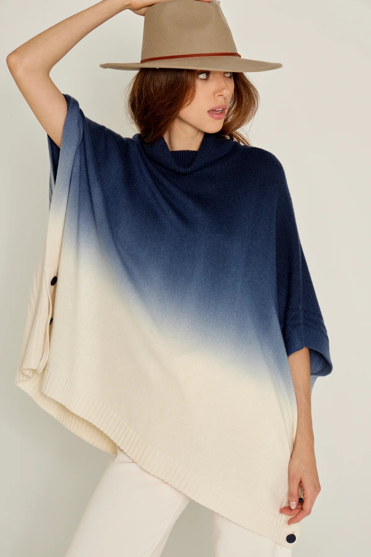Pull Poncho Five Blend Navy