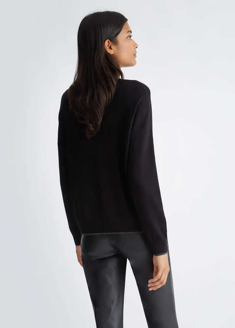 Pull Liu Jo col roulé Ecoconçu Nero