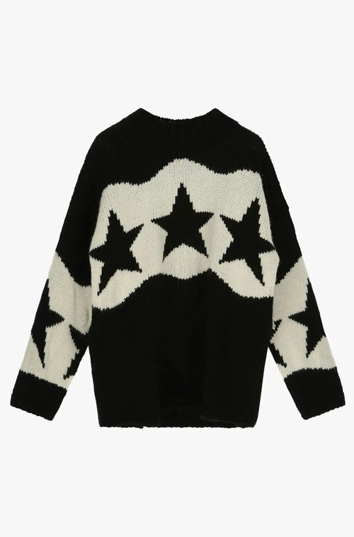 Pull Dixie Etoiles Panna/Nero