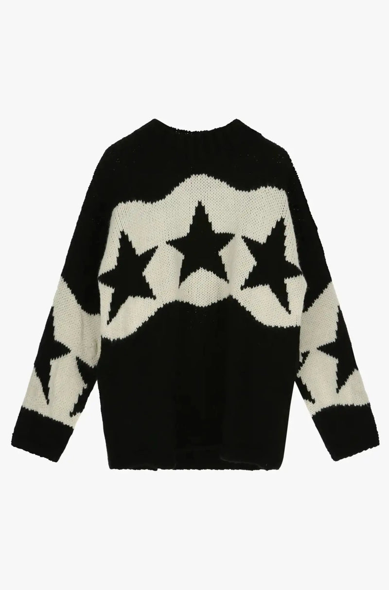 Pull Dixie Etoiles Panna/Nero