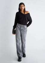 Pull Liu Jo col V Ecoconçu Nero