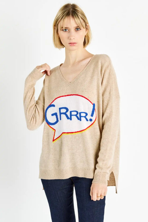 Pull Madluv Grrr Beige