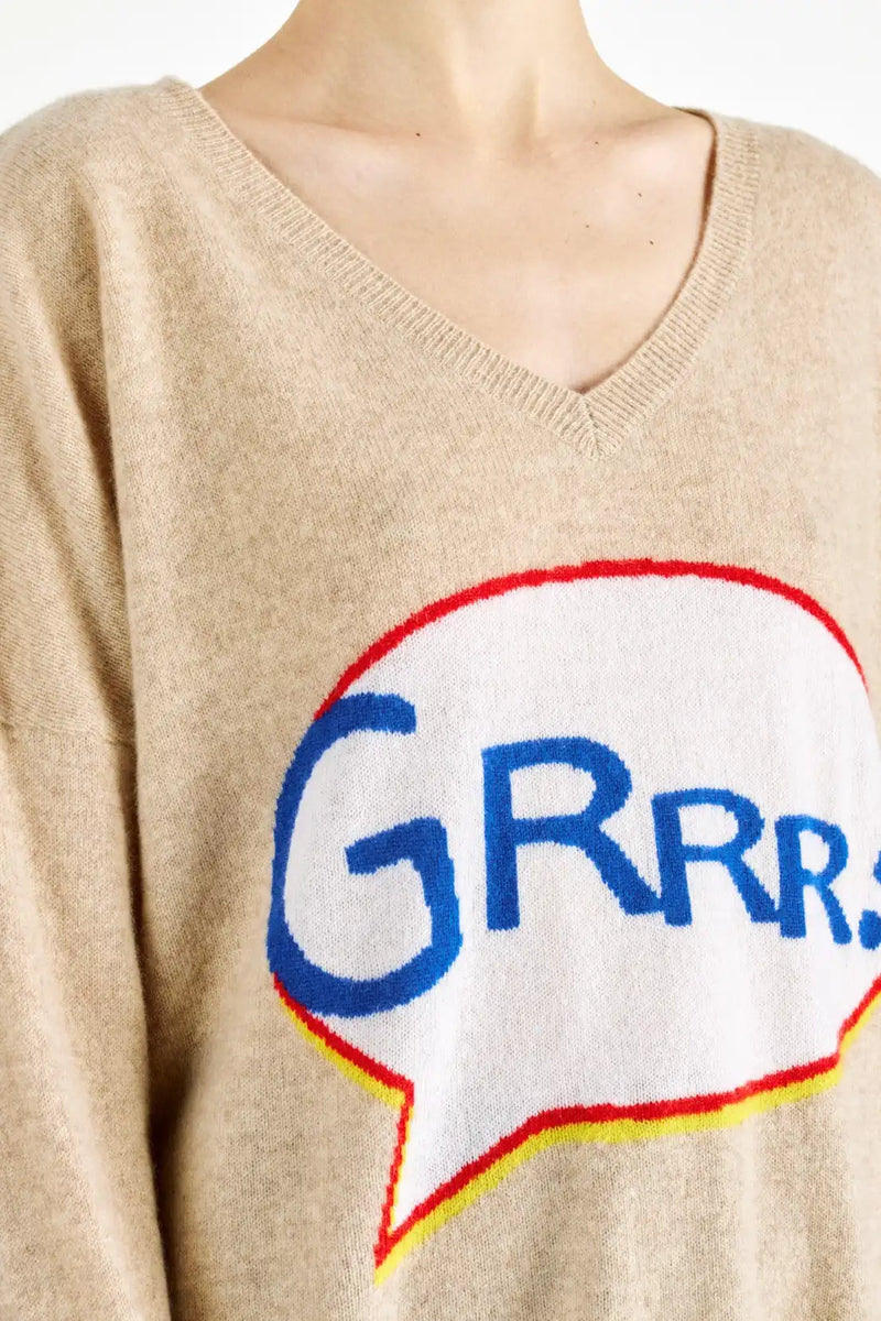 Pull Madluv Grrr Beige