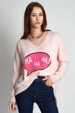 Pull Madluv Ha Ha Ha Rose Clair