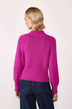 Pull Dixie en laine Magenta