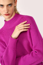 Pull Dixie en laine Magenta