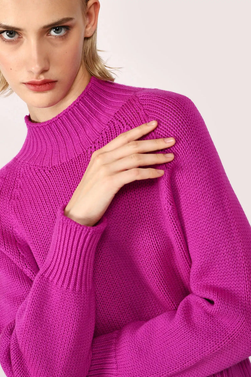 Pull Dixie en laine Magenta