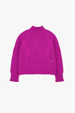 Pull Dixie en laine Magenta