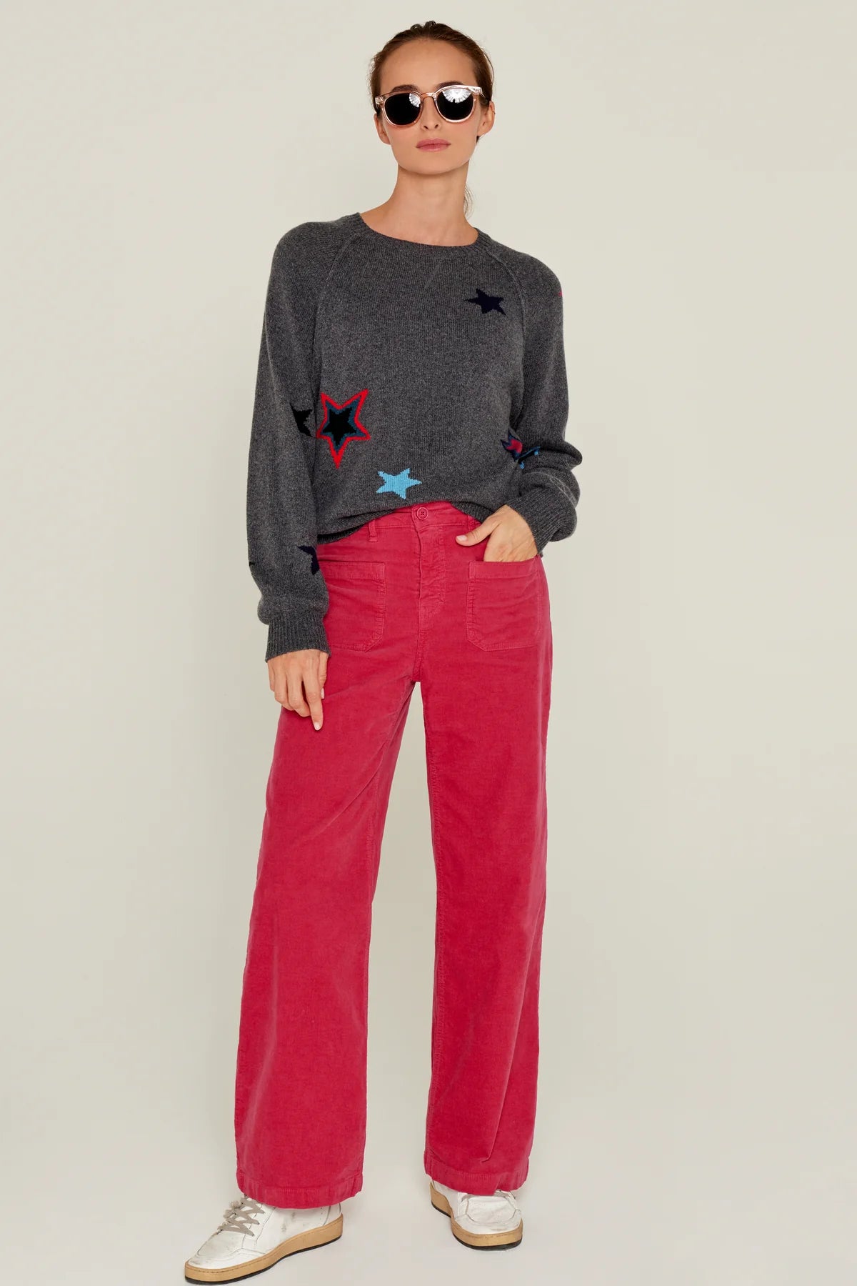 Pull Five Etoile Grey