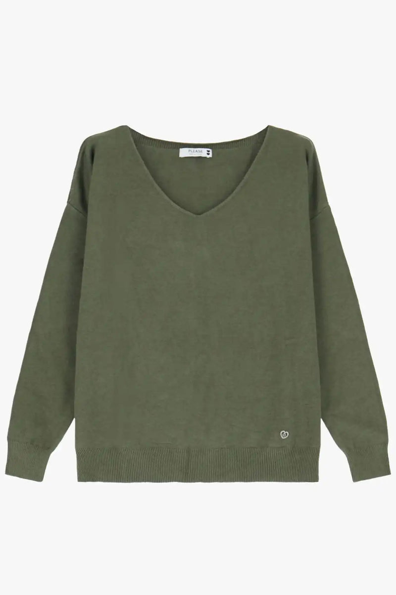 Pull Please à col V Militare