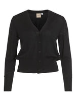 Cardigan en maille Rouge by Vila Vizui Black